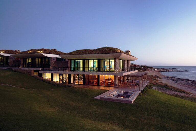 Exterior of Playa Vik in the evening during a luxury Uruguay trip