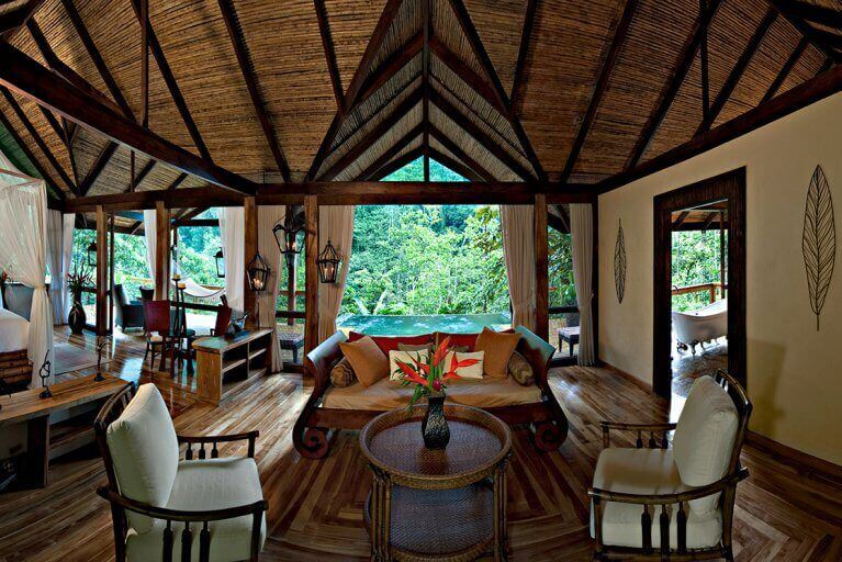 Suite at the Pacuare Lodge in Costa Rica