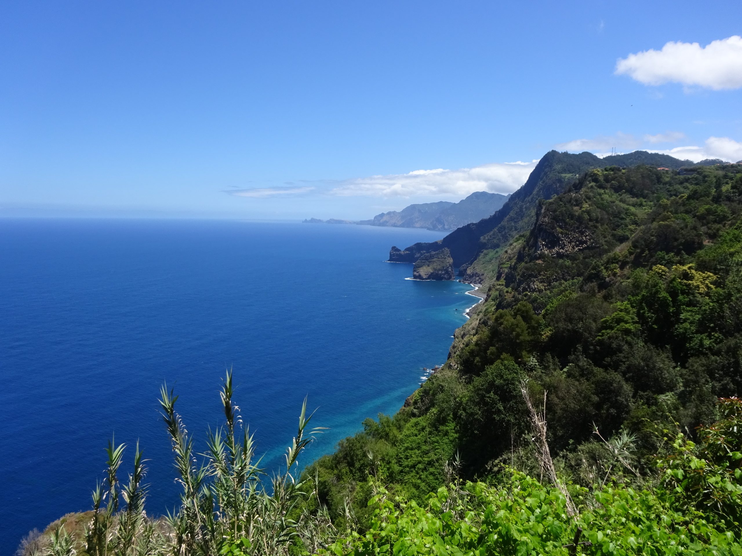 Madeira sea views on sunny day on a hike during private Portugal tour