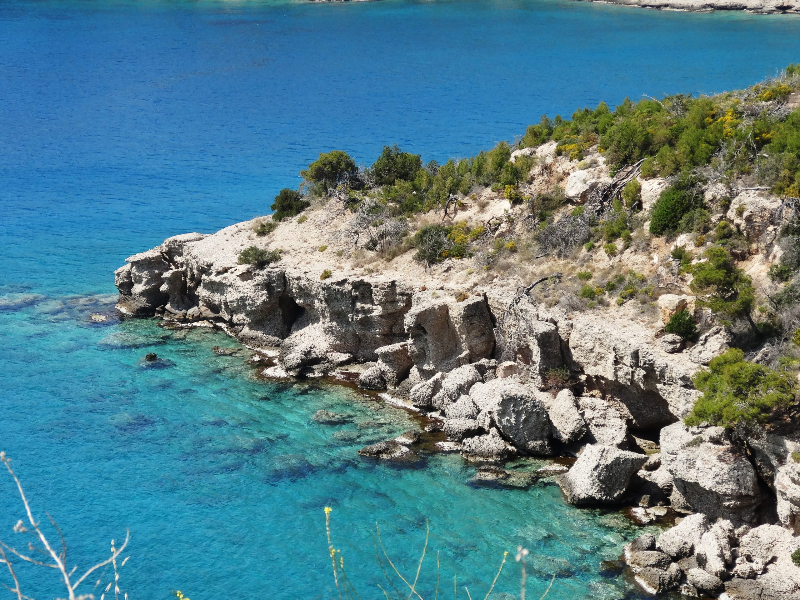 View of beach in the Peloponnese during a private Greece tour