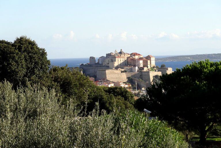 Fortress of Calvi from a distance