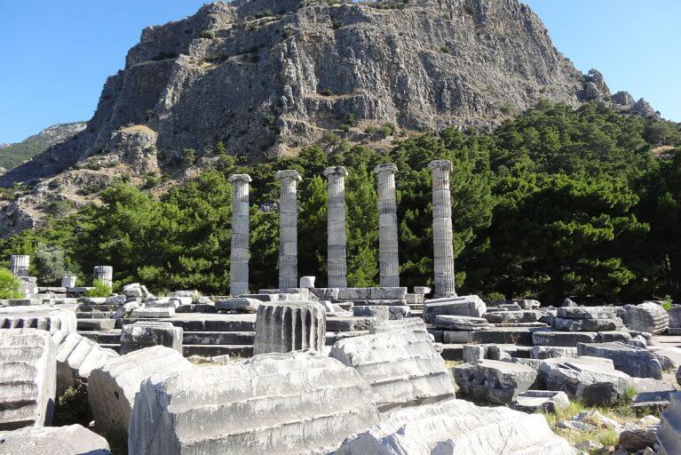 Ruins of ancient Greek city of Ephesus in Turkey