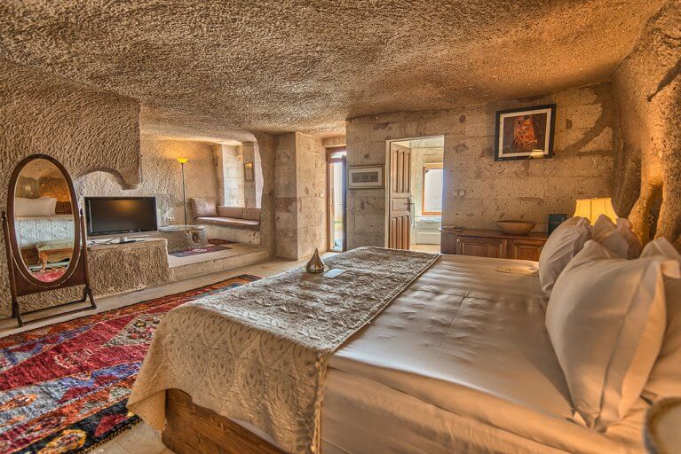 Cave suite at Museum Hotel in Cappadocia, Turkey