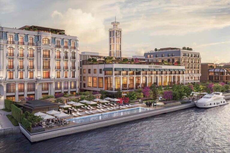 Exterior of the luxury Peninsula Hotel in Istanbul