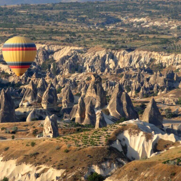 Hot air ballons in cappadocia during luxury turkey tour