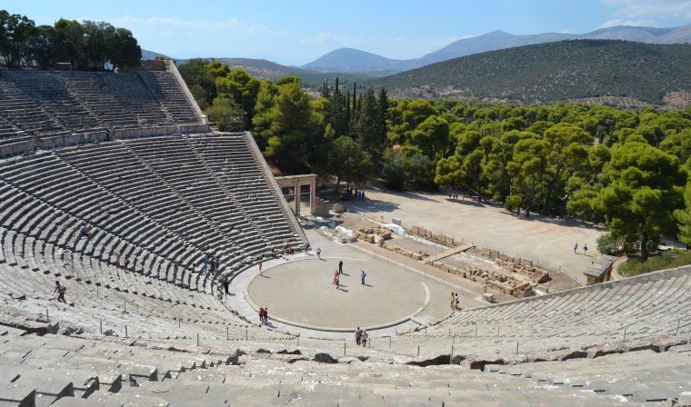 Epidaurus theatre during luxury Greece tour