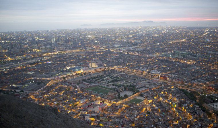 Aerial view of Lima during luxury Peru tour