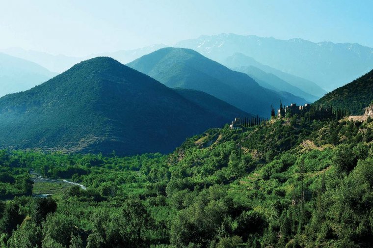 Green Atlas mountains during luxury Morocco trip