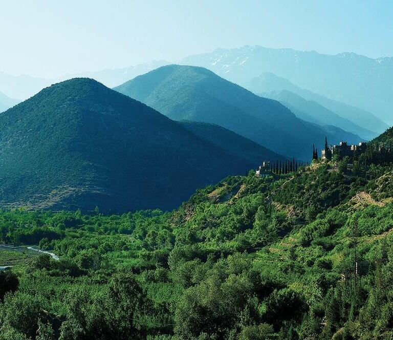 Green Atlas mountains during luxury Morocco trip