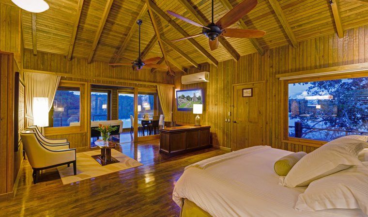 Interior of a room at Las Lagunas Boutique Hotel, recommended for a luxury Guatemala tour