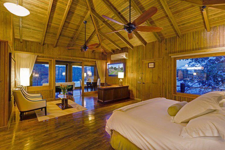 Interior of a room at Las Lagunas Boutique Hotel, recommended for a luxury Guatemala tour