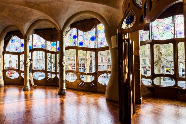 The interior of La Pedrera in Barcelona