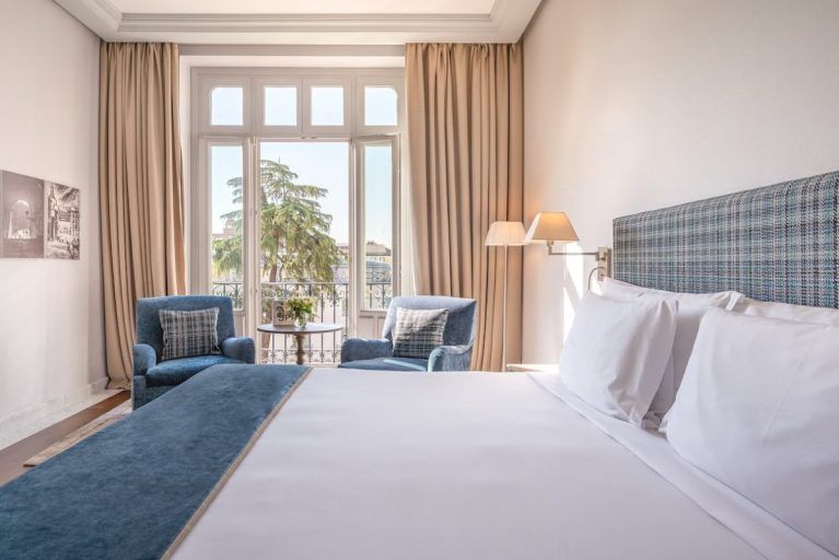 A palace view room at Hotel Urso in Madrid