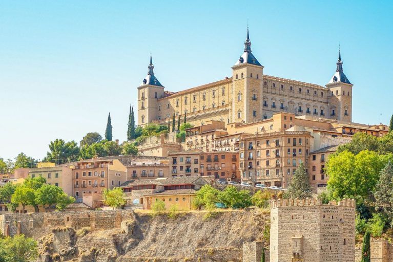 A view of the castle in Toledo