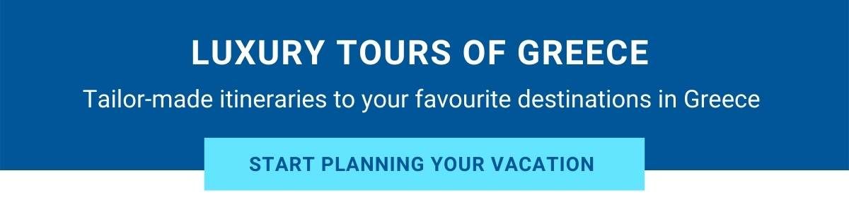 Blue Parallel button to plan a luxury tour of Greece