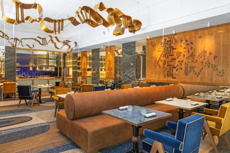 Inside the michelin star restaurant Cura in Lisbon, Portugal