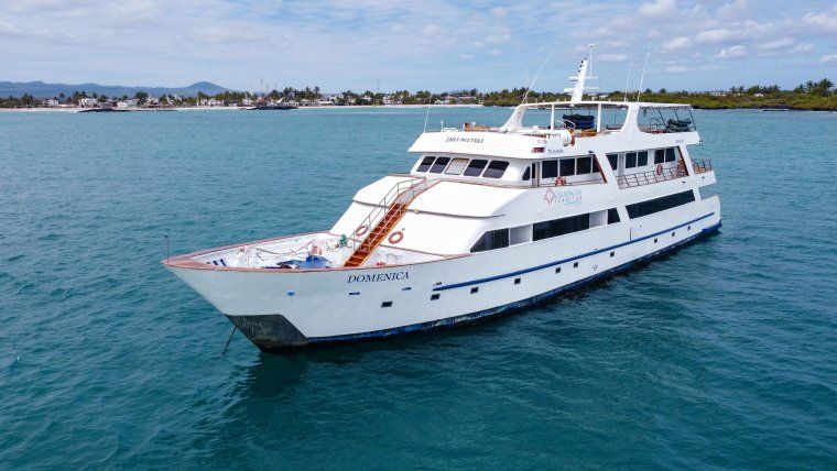 Aerial of Galapagos Sea Star Private Yacht