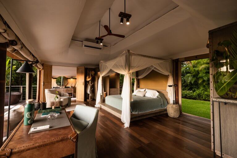 Luxury tented casita at Islas Secas private island resort in Panama