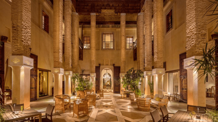 Inside Karawan Riad in Fes