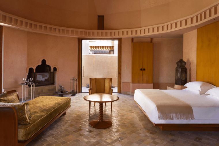 Luxury suite inside the luxury Amanjena in Marrakesh