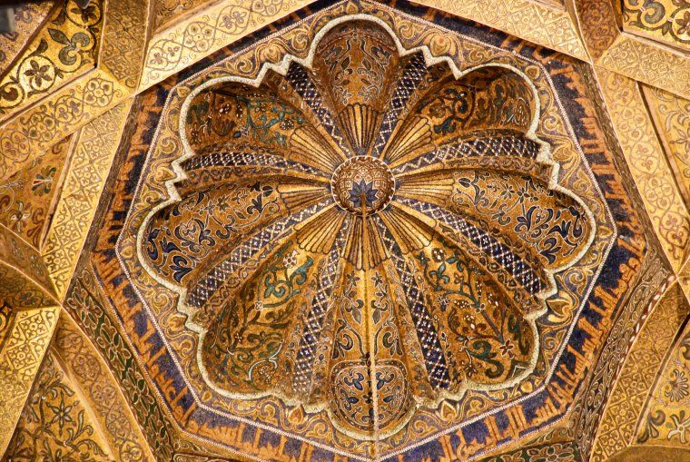 Intricate decor of the famed Mezquita from private tour of Spain