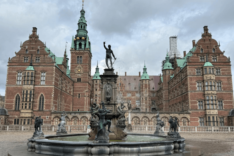 Exterior view of Frederiksborg Castle in Copenhagen