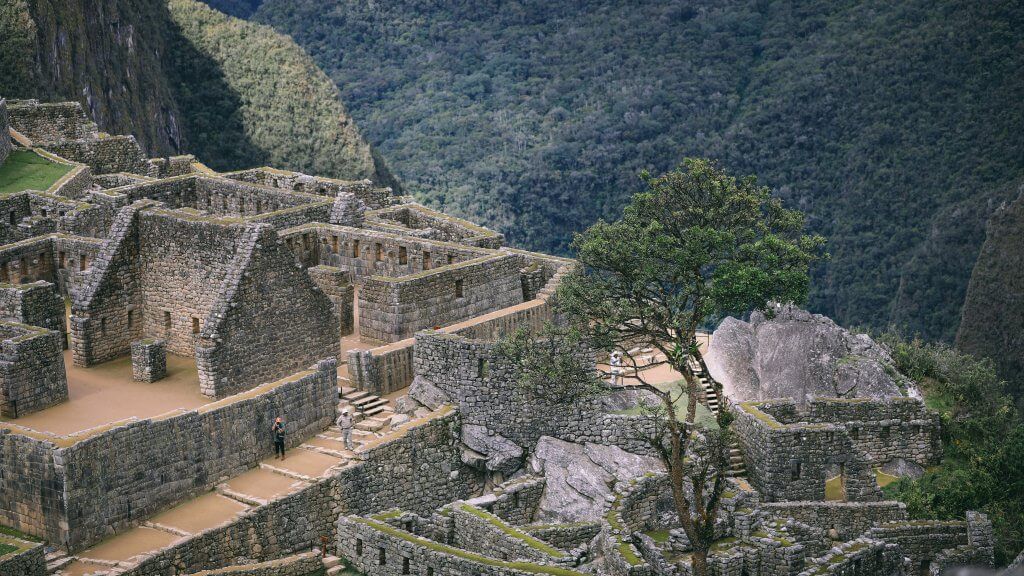 Ancient Inca ruins around Machu Picchu