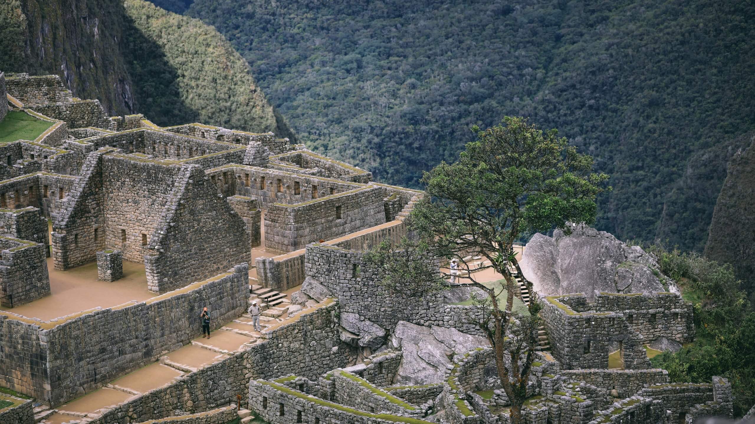 Ancient Inca ruins around Machu Picchu