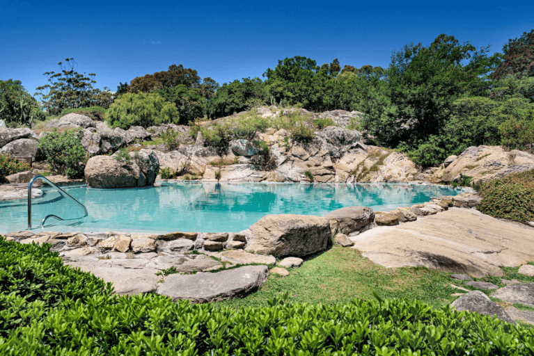 Outdoor pool at luxury hotel in Punta del Este