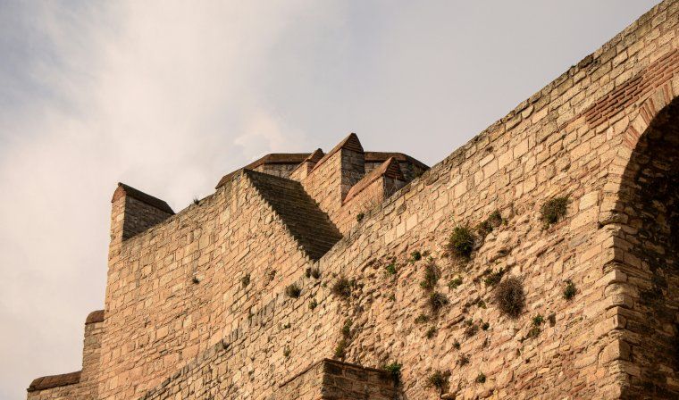 View of Constantinople city walls in Istanbul during exclusive access tour