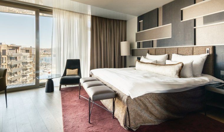 Deluxe Room at the luxury hotel The Thief in Oslo in Norway