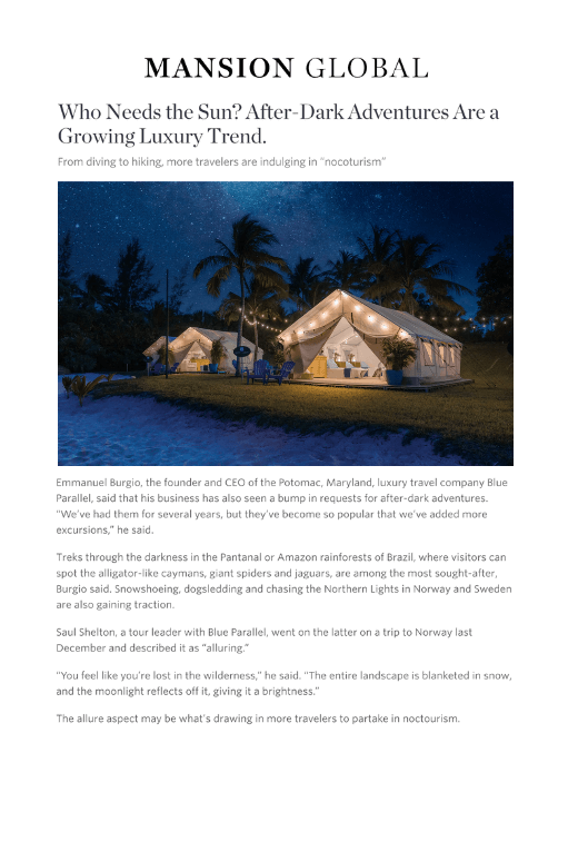 Emmanuel Burgio shares luxury travel advice with Mansion Global