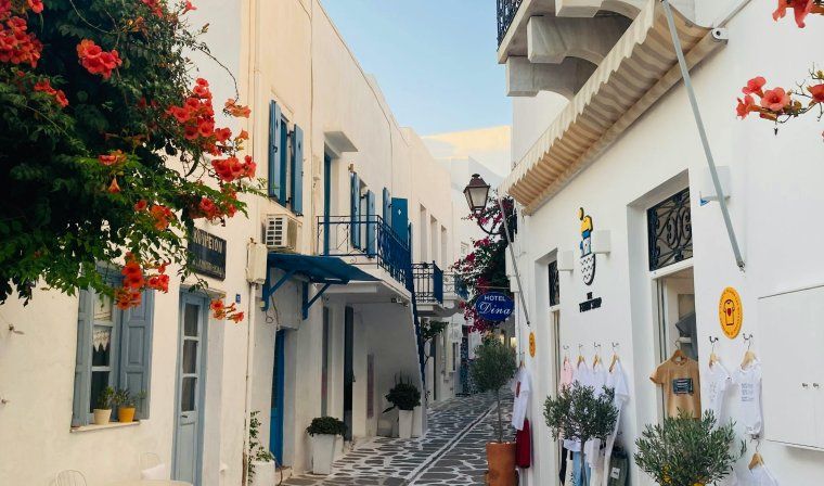 Colorful Paros in Greece during luxury tour