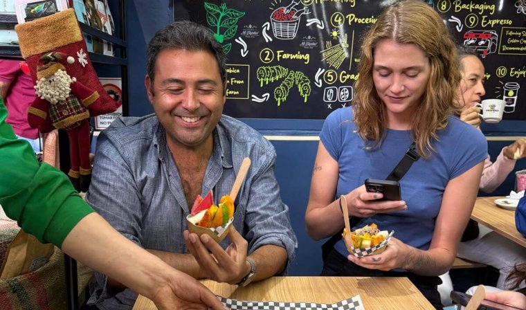 Private food walking tour in Bogota in Colombia