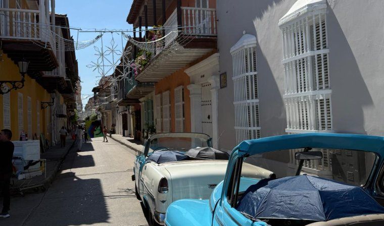 View of streets in Cartagena