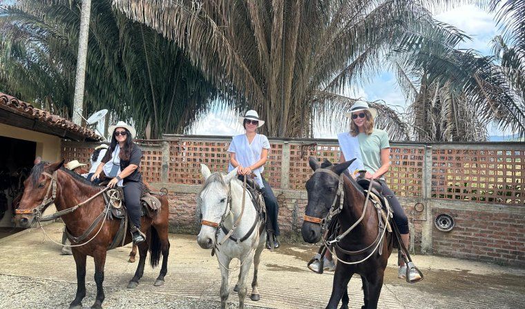 Private horseback riding excursion during luxury tour of Colombia's Coffee Region