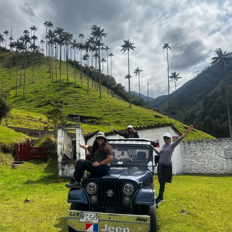 Private Jeep Willys tour in Colombia's Coffee Region during luxury tour