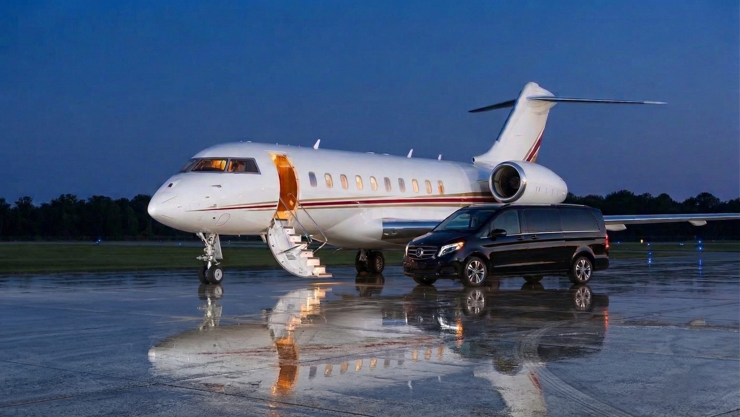 Bombardier Global Express XRS Small Private Jet during luxury South America tour