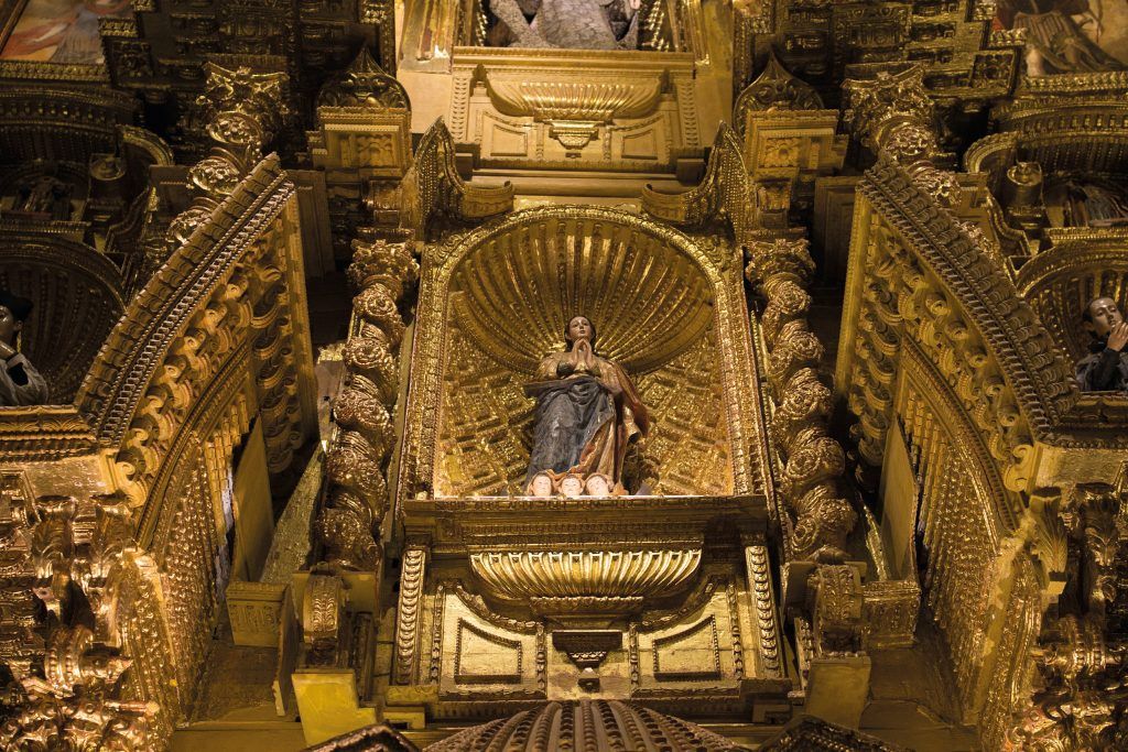 Beautiful chapel in Hotel Monasterio in Cusco in Peru