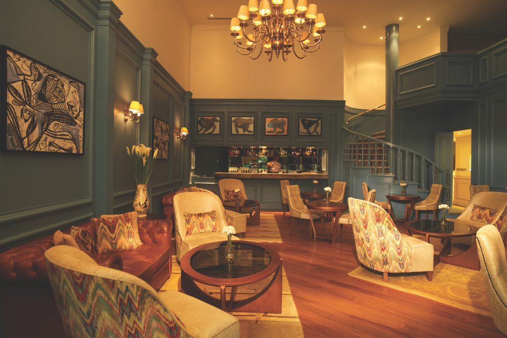 Charming lobby in Peru's luxury Miraflores Park Hotel in Lima