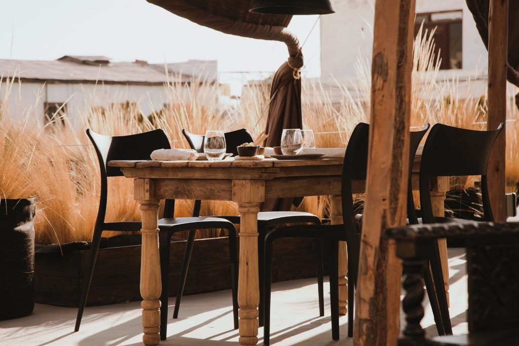 Stunning outdoor dining area at CIRQA in Arequpa