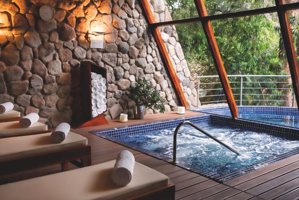 Spa and pool at the luxury Rio Sagrado in Peru's Sacred Valley