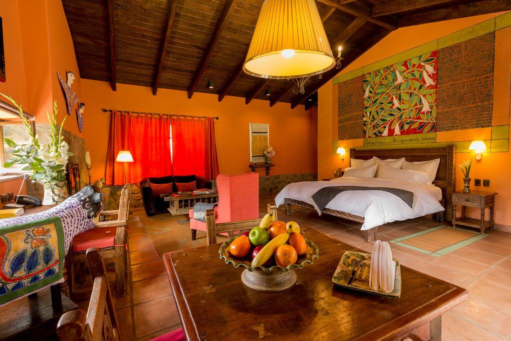 Luxury suite at the Sol y Luna Hotel in Peru's Sacred Valley