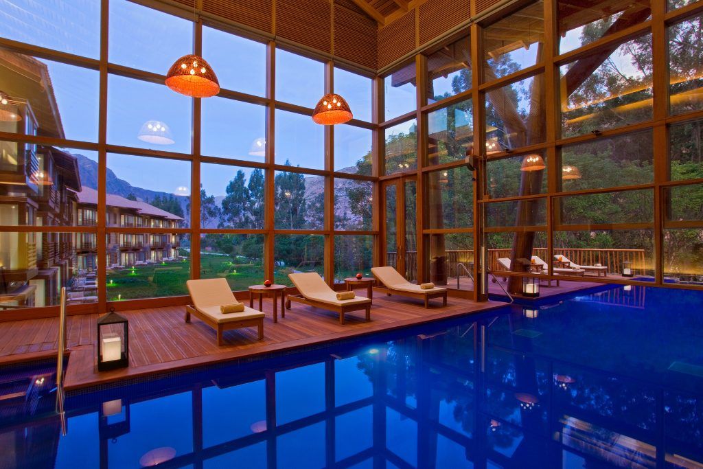 Stunning view from pool at Tambo del Inka in the Sacred Valley