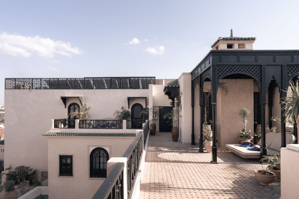 The exterior of the Riad Fes.