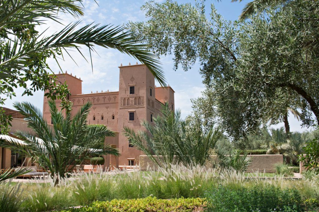The exterior and garden of Dar Ahlam.