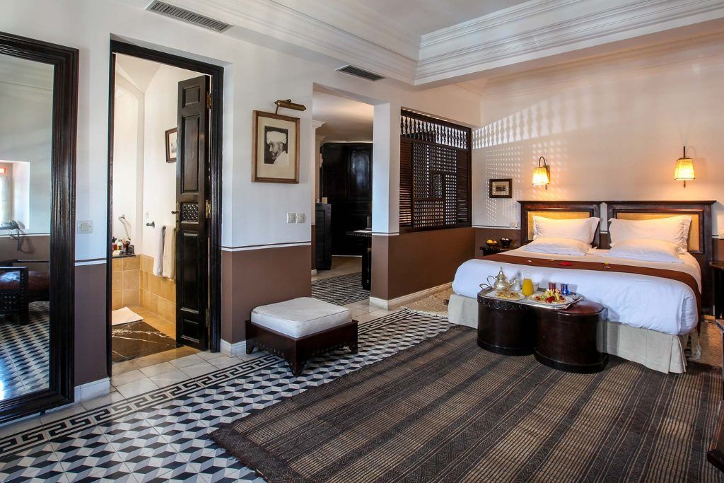 One of the bedrooms in the Heure Bleu Palais.