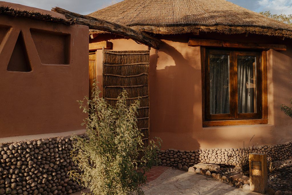 The entrance to one of the private rooms at Awasi Atacama in Chile.