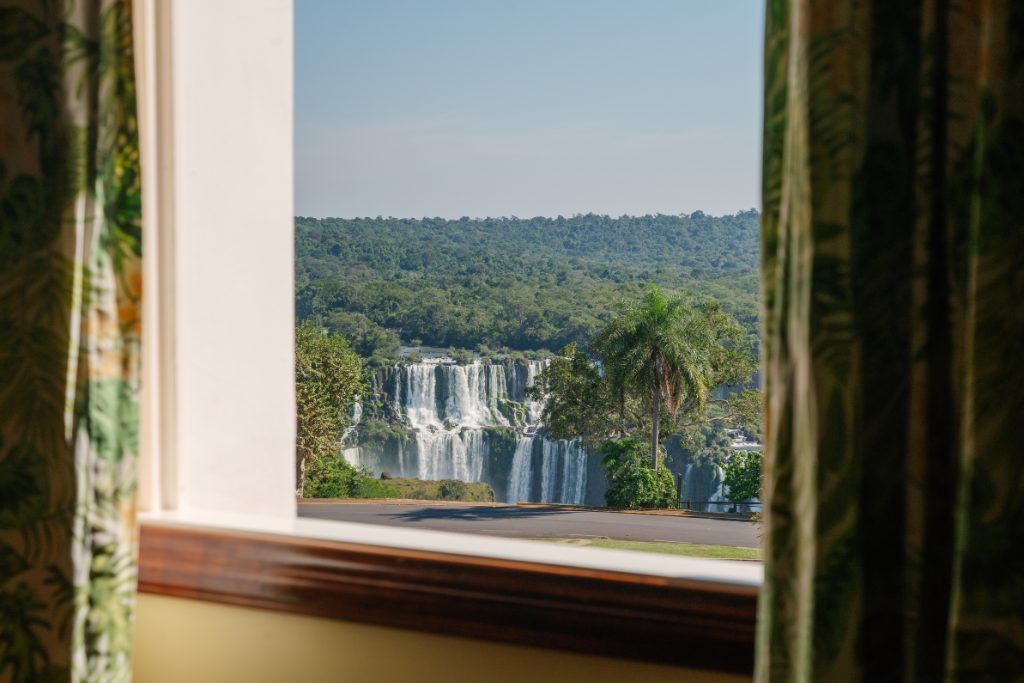 View from a window in Hotel Das Cataratas.