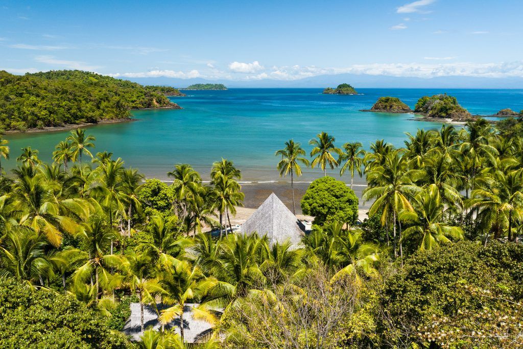A view of the island on Islas Secas.